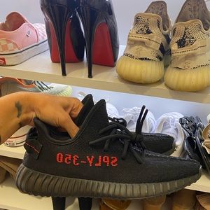 The adidas Yeezy 350 V2 Black Red size 8